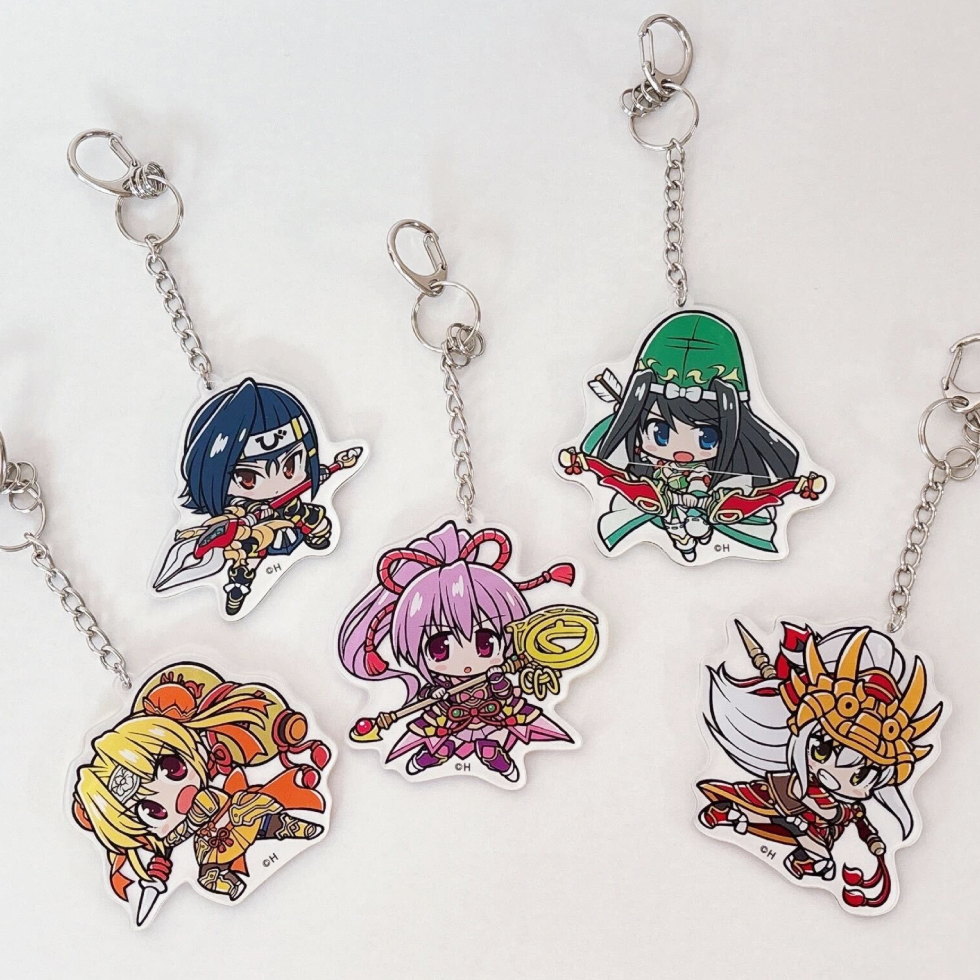 【8月下旬頃発送】《受注生産》戦国乙女 かぎっ娘キーホルダーアクリルVer.【コンプリートセット】※2025年7月27日までの商品画像1