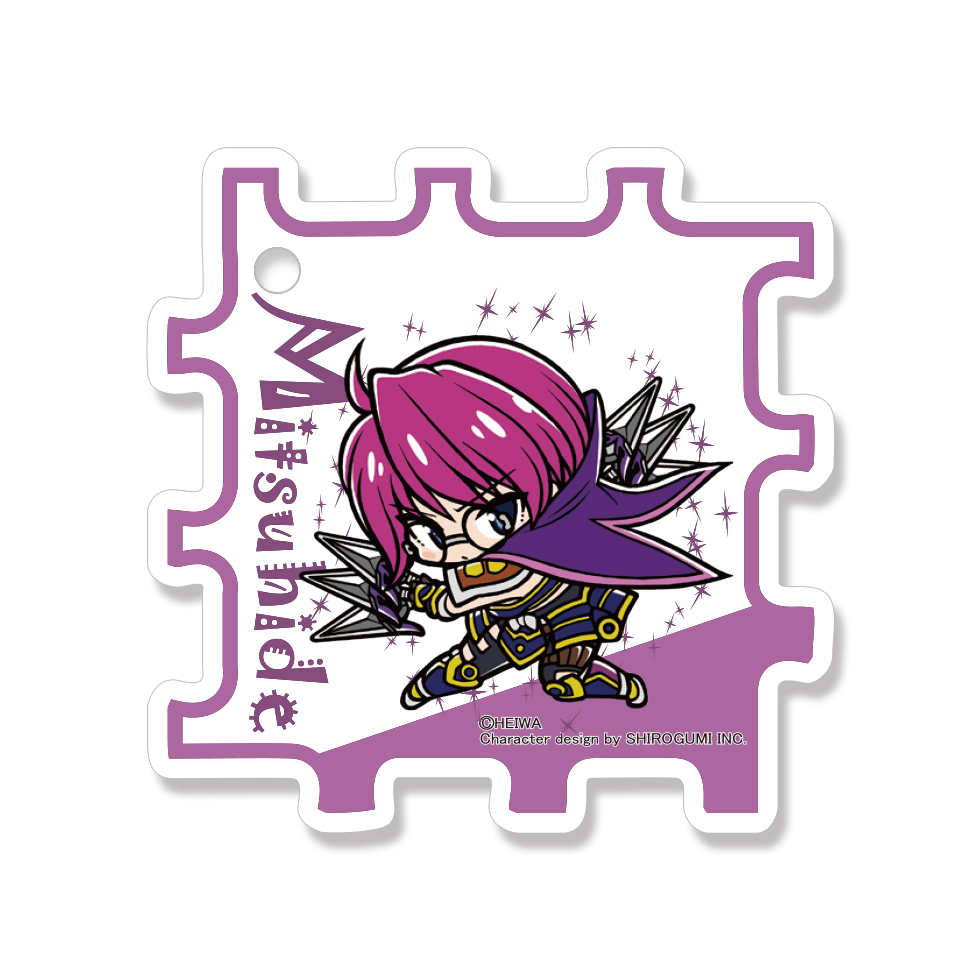 【10月下旬頃発送】《受注生産》戦国乙女 アクリルキューブキーホルダー【ミツヒデ】※2025年9月21日までの商品画像1
