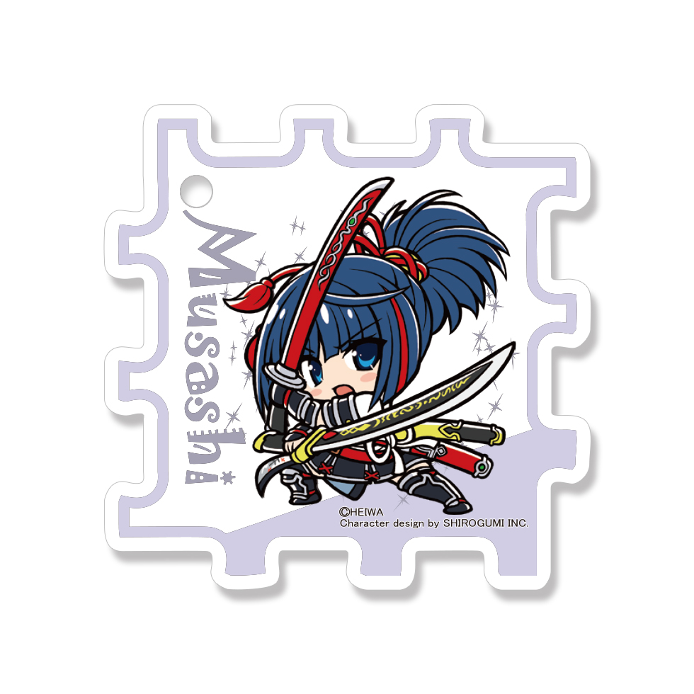 【10月下旬頃発送】《受注生産》戦国乙女 アクリルキューブキーホルダー【ムサシ】※2025年9月21日までの商品画像1