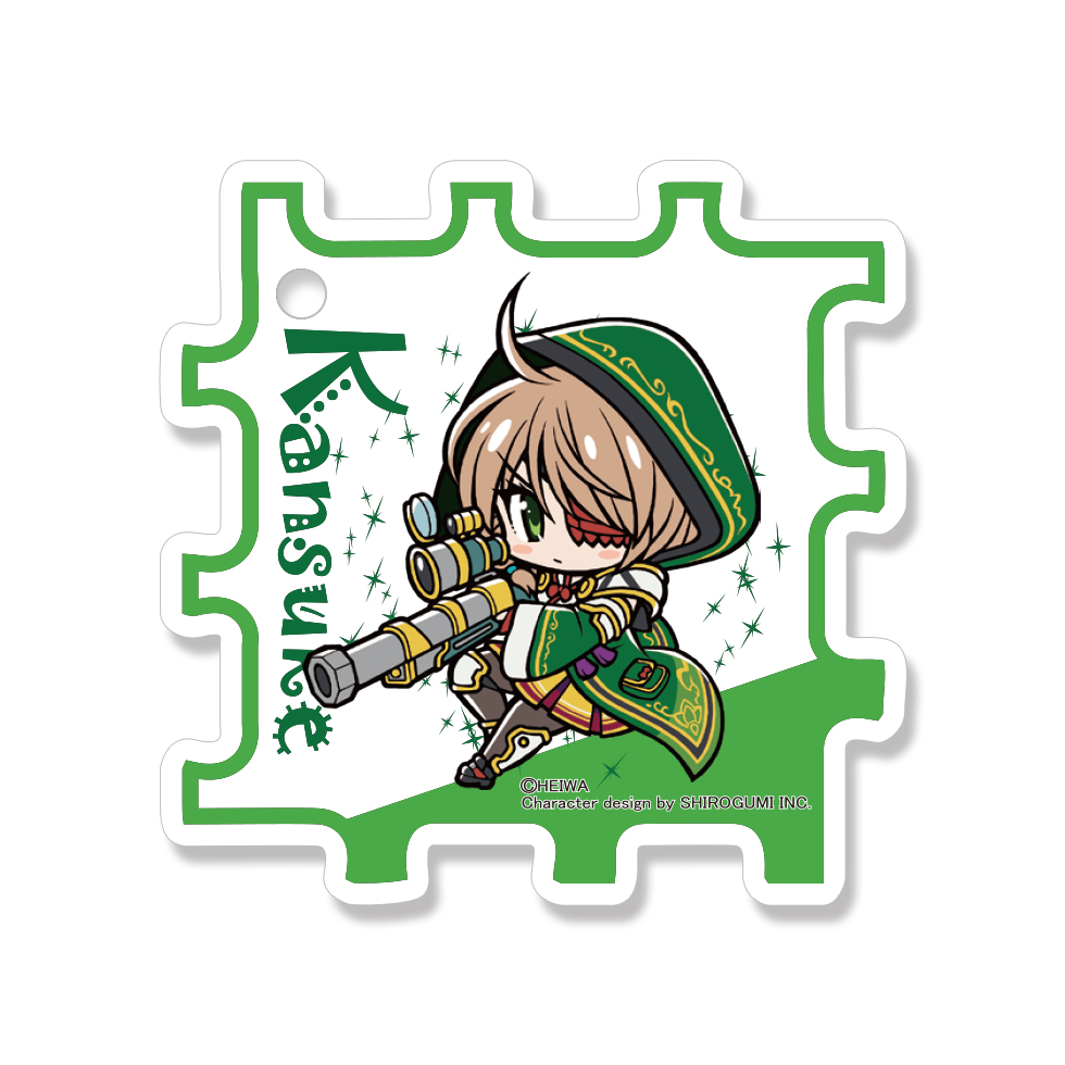 【10月下旬頃発送】《受注生産》戦国乙女 アクリルキューブキーホルダー【カンスケ】※2025年9月21日までの商品画像1