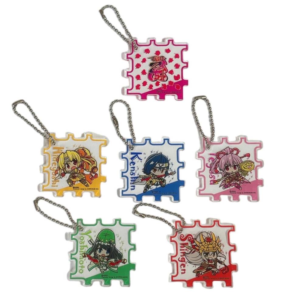 【10月下旬頃発送】《受注生産》戦国乙女 アクリルキューブキーホルダー【コンプリートセット】※2025年9月21日までの商品画像1