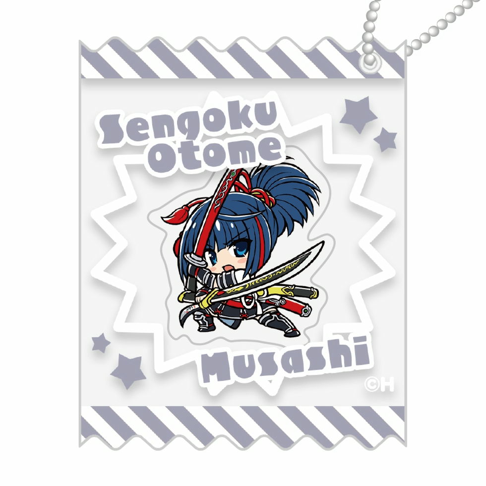 【11月下旬頃発送】《受注生産》戦国乙女 キャンディラッピングシャカシャカキーホルダー【ムサシ】※2025年10月26日までの商品画像1