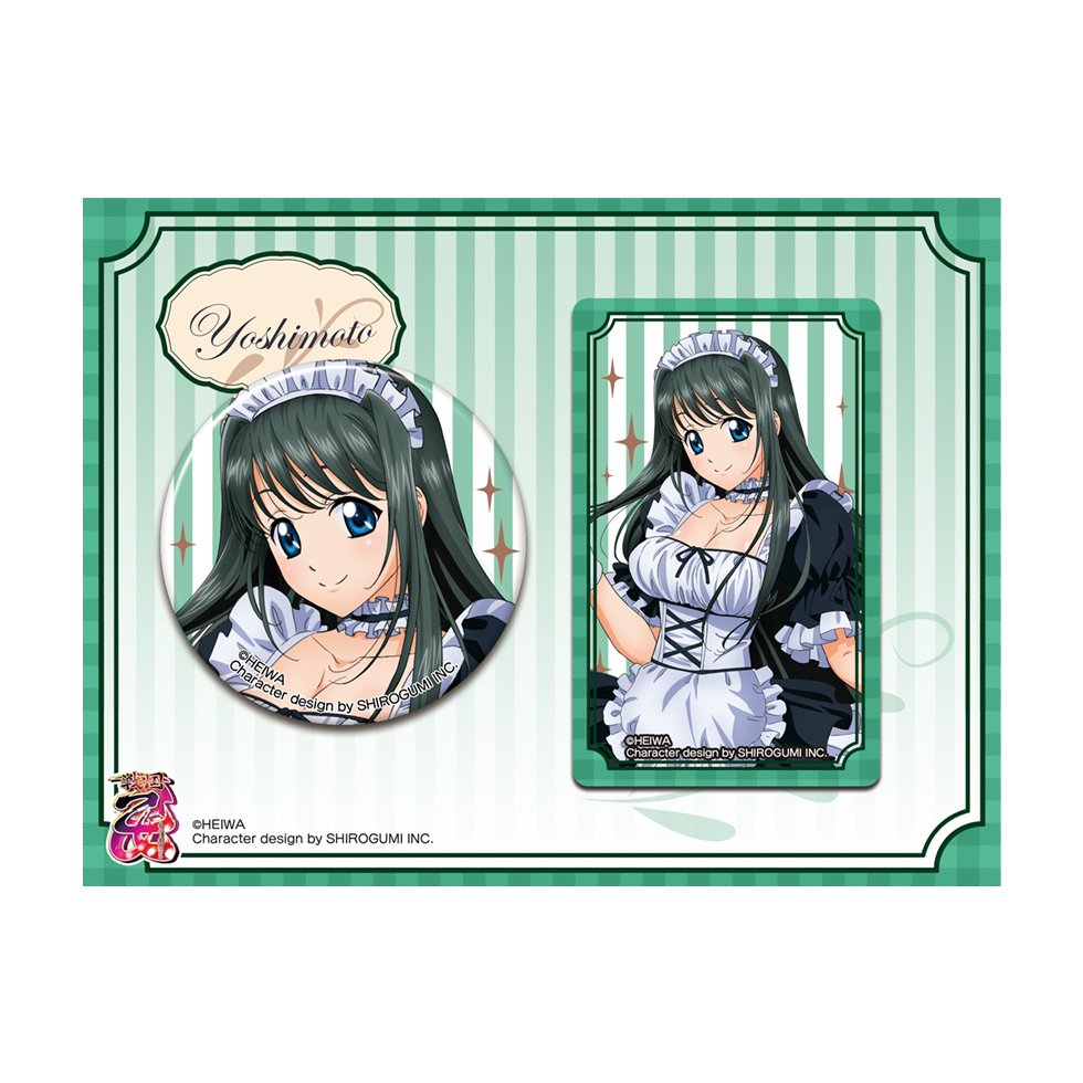 【11月下旬頃発送】《受注生産》戦国乙女 缶バッチ＆カードセットメイドVer.【ヨシモト】※2025年10月26日までの商品画像1
