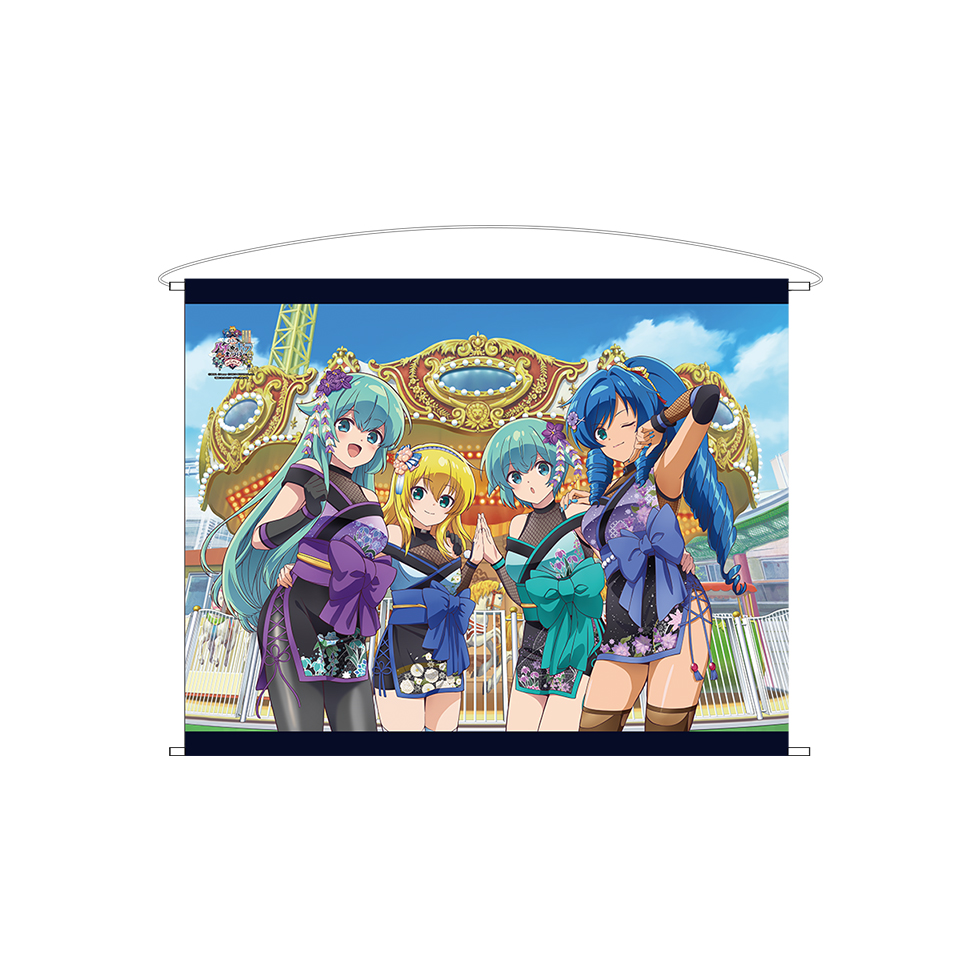 第3回パチキャラまつり in 花やしき 描き下ろしイラスト B2タペストリー【メリーゴーランド】の商品画像0