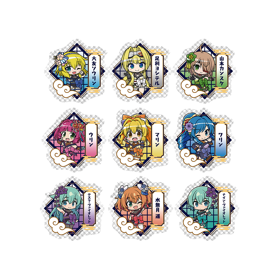 【12月中旬頃発送】《受注生産》第3回パチキャラまつり in 花やしき かぎっ娘くノ一Ver.ランダムスマホステッカー【ランダム商品】※2025年11月16日までの商品画像1