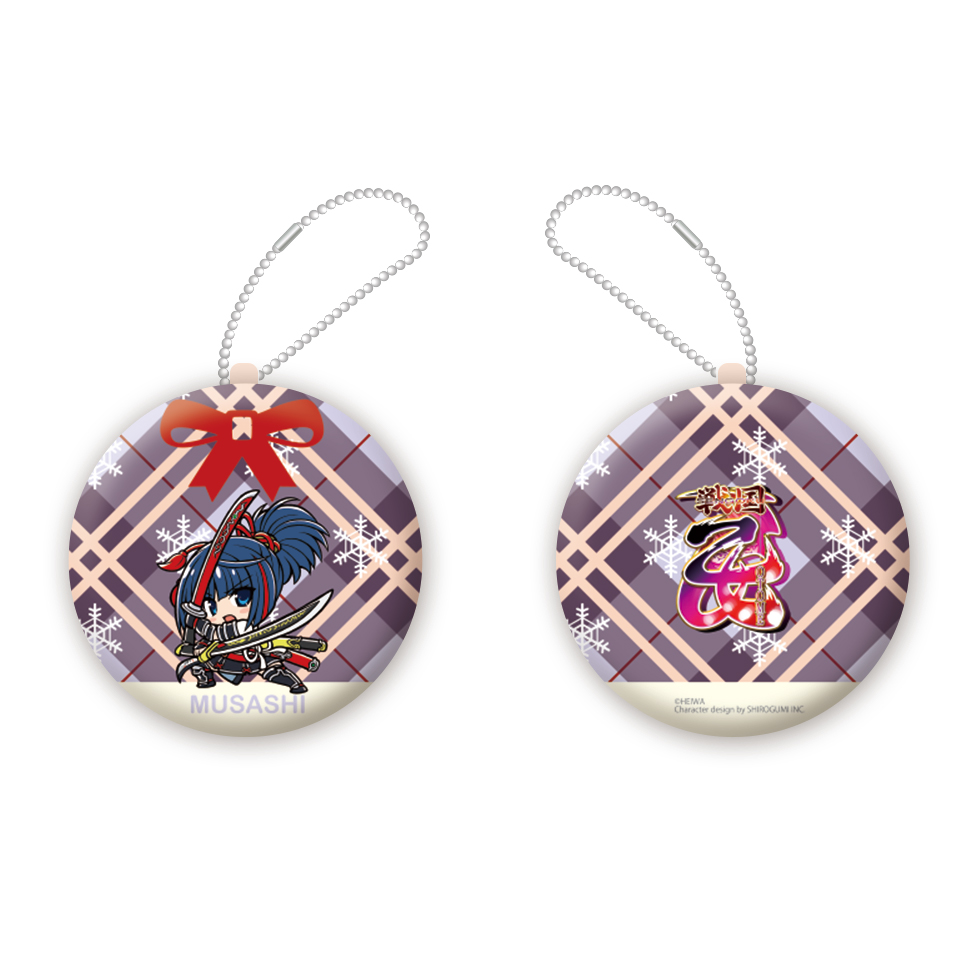 【12月中旬～下旬頃発送】《受注生産》戦国乙女 オーナメント風クッションキーホルダー【ムサシ】※2025年11月24日までの商品画像1