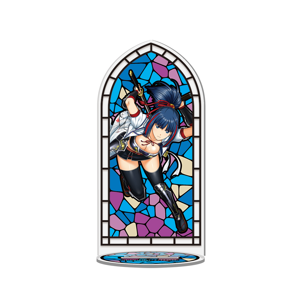 【12月中旬～下旬頃発送】《受注生産》戦国乙女 ステンドグラス風アクリルスタンド【ムサシ】※2025年11月24日までの商品画像1