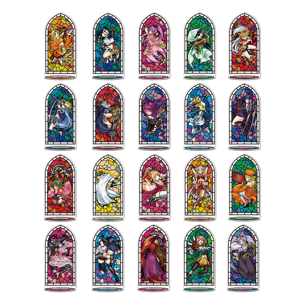 【12月中旬～下旬頃発送】《受注生産》戦国乙女 ステンドグラス風アクリルスタンド【コンプリートセット】※2025年11月24日までの商品画像1