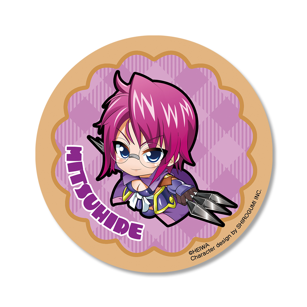 【3月中旬～下旬頃発送】《受注生産》戦国乙女 ラバーコースター【ミツヒデ】※2026年1月7日までの商品画像1