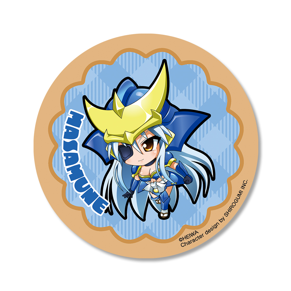 【3月中旬～下旬頃発送】《受注生産》戦国乙女 ラバーコースター【マサムネ】※2026年1月7日までの商品画像1