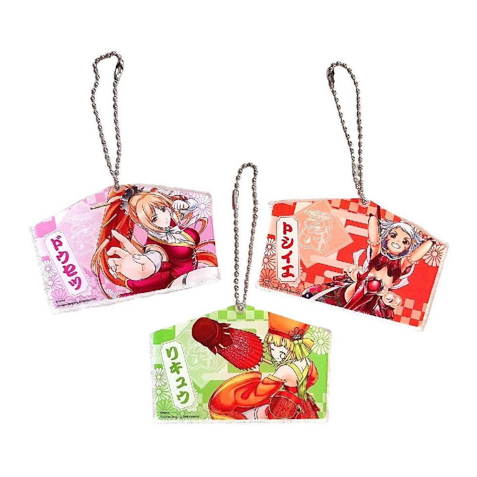 【2月中旬～下旬頃発送】《受注生産》戦国乙女 絵馬風アクリルキーホルダー【リキュウ】※2026年1月7日までの商品画像2