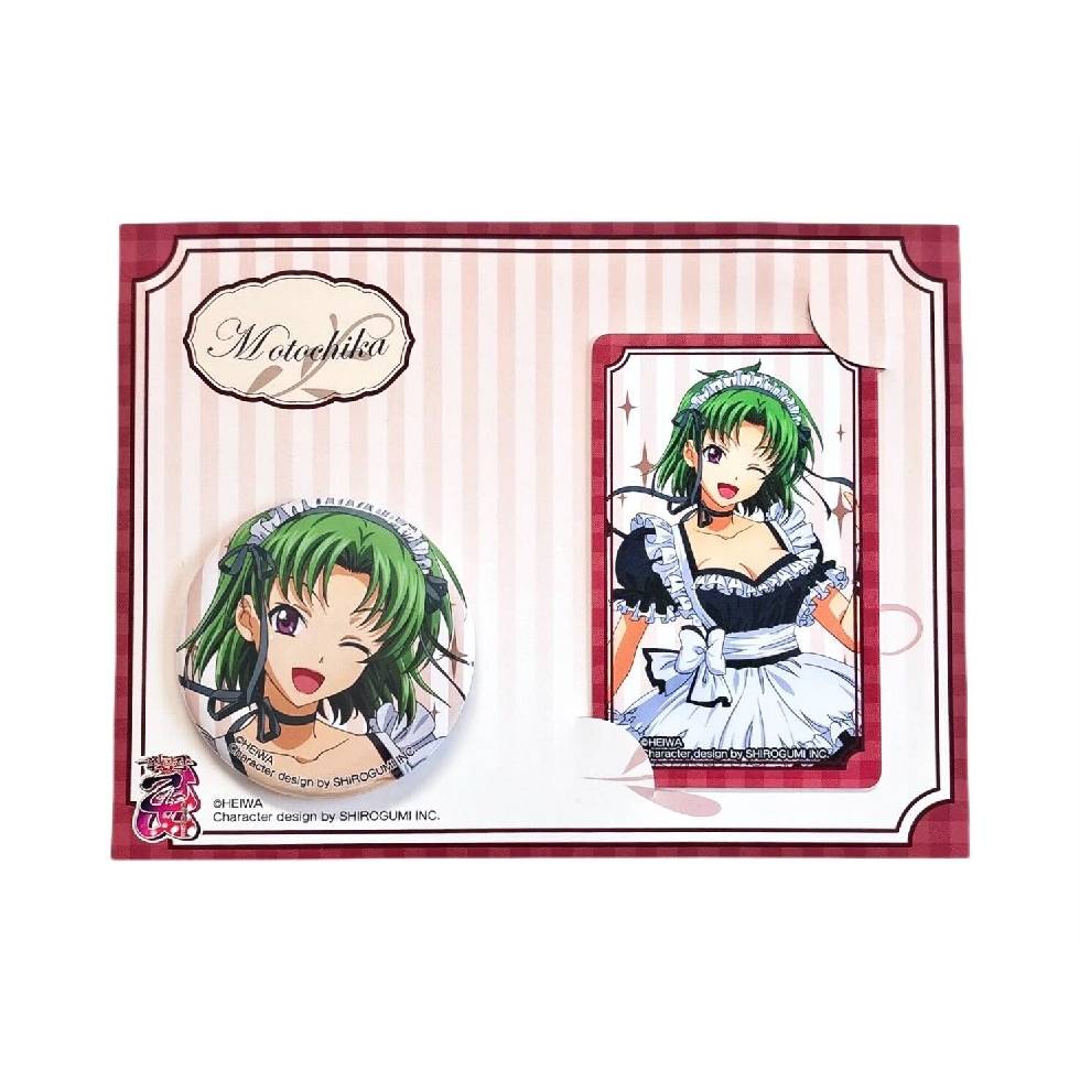 【2月中旬～下旬頃発送】《受注生産》戦国乙女 缶バッチ＆カードセットメイドVer.【モトチカ】※2026年1月7日までの商品画像2