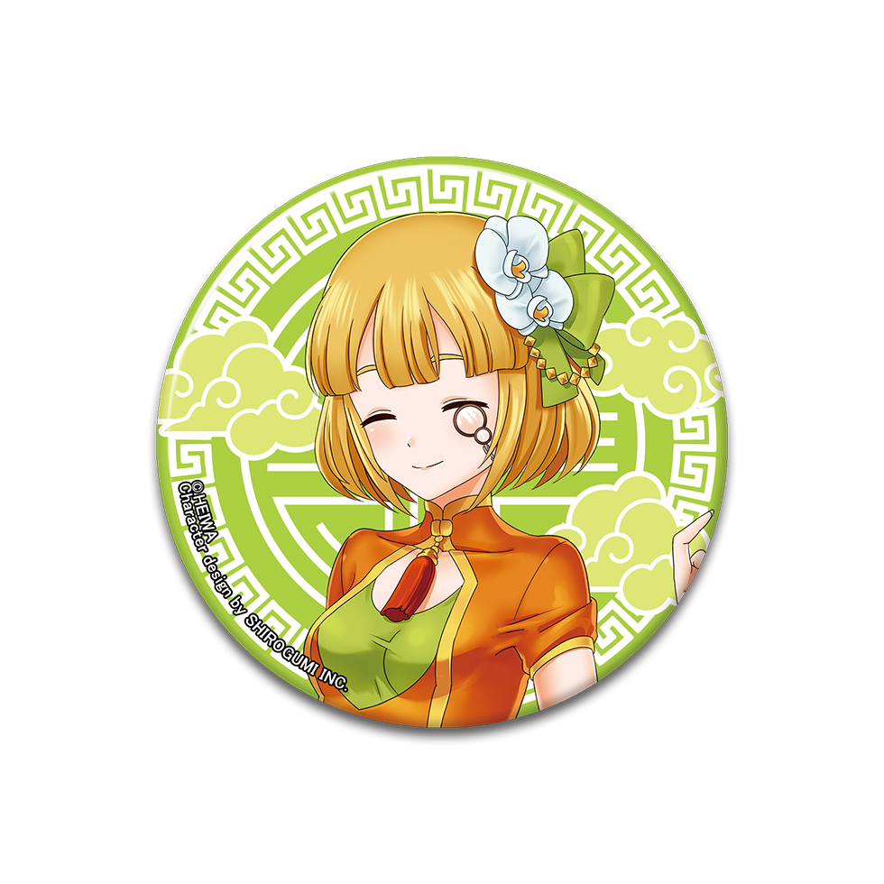 【3月上旬～中旬頃発送】《受注生産》戦国乙女 おおきめ缶バッジチャイナVer.【リキュウ】※2026年2月1日までの商品画像1