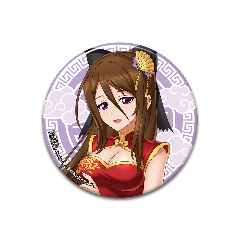 【3月上旬～中旬頃発送】《受注生産》戦国乙女 おおきめ缶バッジチャイナVer.【ウジマサ】※2026年2月1日までの商品画像1