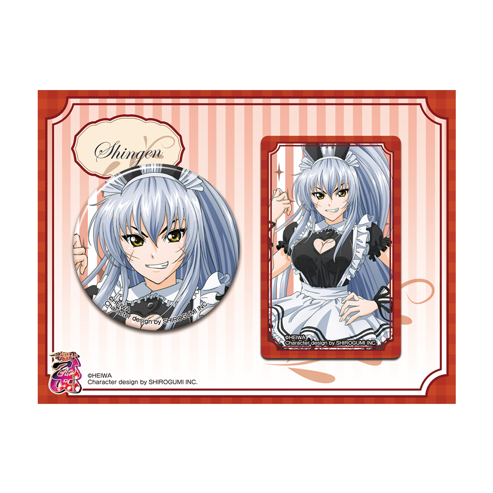 【3月上旬～中旬頃発送】《受注生産》戦国乙女 缶バッチ＆カードセットメイドVer.【シンゲン】※2026年2月1日までの商品画像1