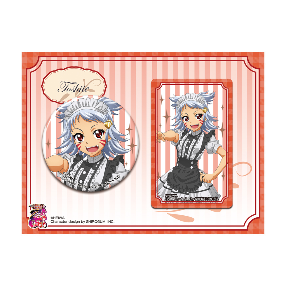 【4月下旬～5中旬頃発送】《受注生産》戦国乙女 缶バッチ＆カードセットメイドVer.【トシイエ】※2026年3月22日までの商品画像1