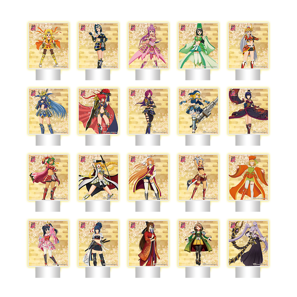 【5下旬～6月上旬頃発送】《受注生産》戦国乙女 ライトアップアクリルスタンド【コンプリートセット】※2026年4月26日までの商品画像1