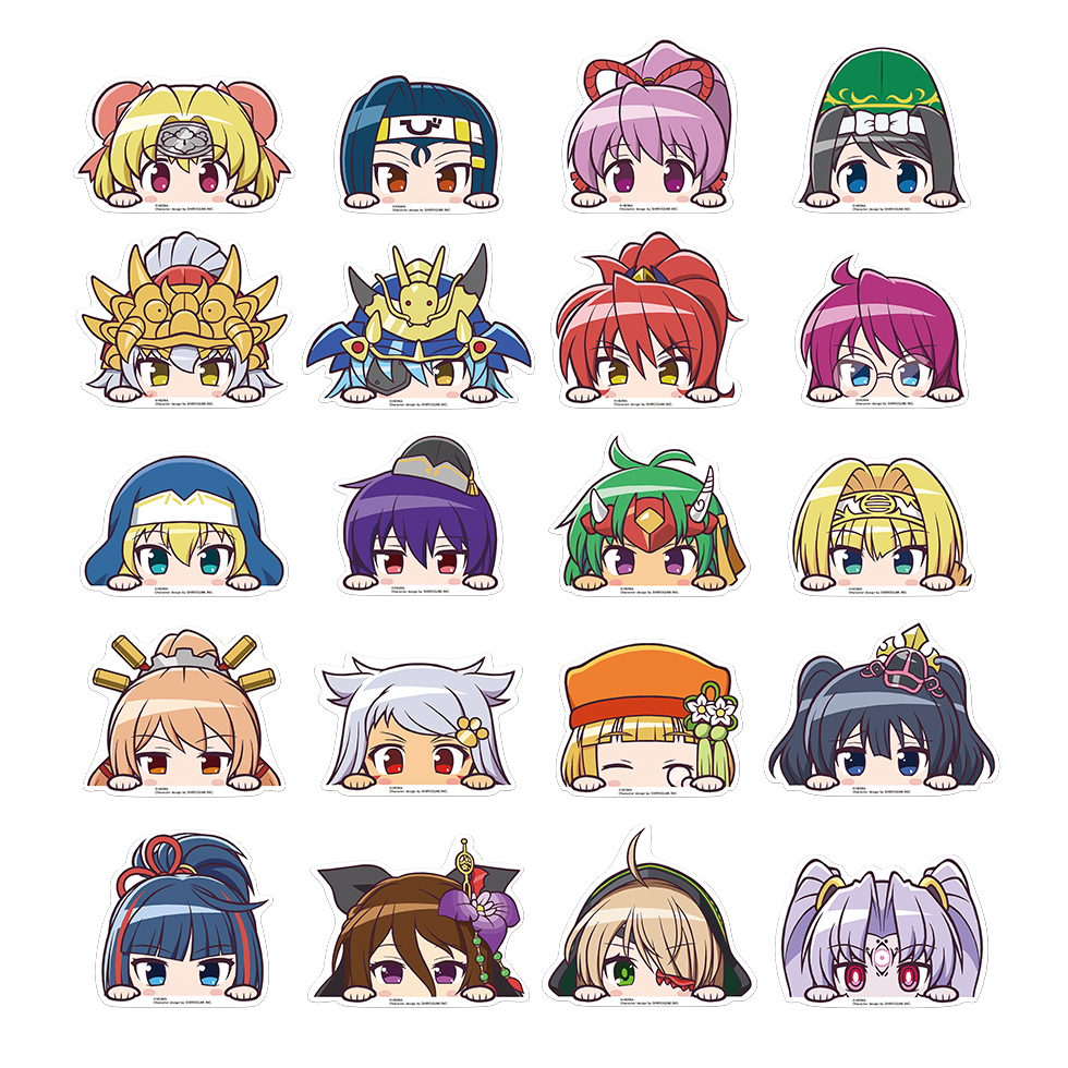 【5下旬～6月上旬頃発送】《受注生産》戦国乙女 カーステッカー【コンプリートセット】※2026年4月26日までの商品画像1