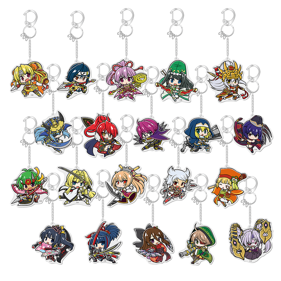 戦国乙女 再販かぎっ娘キーホルダーアクリルVer.【コンプリートセット】の商品画像0