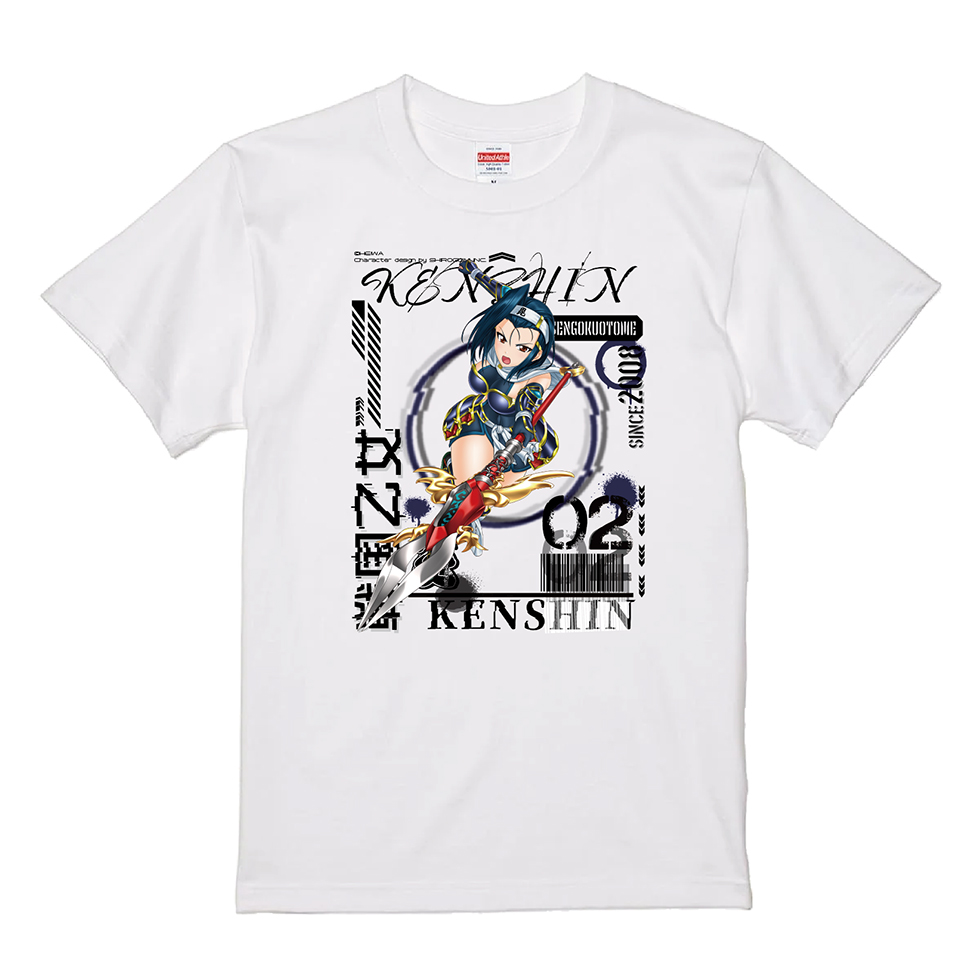 【9月中旬頃発送】《受注生産》戦国乙女Tシャツ【ケンシン/XL】※2026年7月26日までの商品画像1