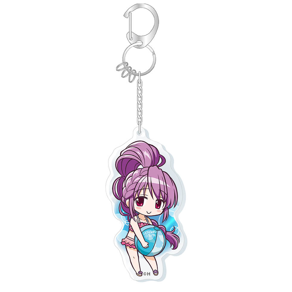 【9月中旬頃発送】《受注生産》戦国乙女 かぎっ娘キーホルダー水着Ver.【イエヤス】※2026年7月26日までの商品画像1