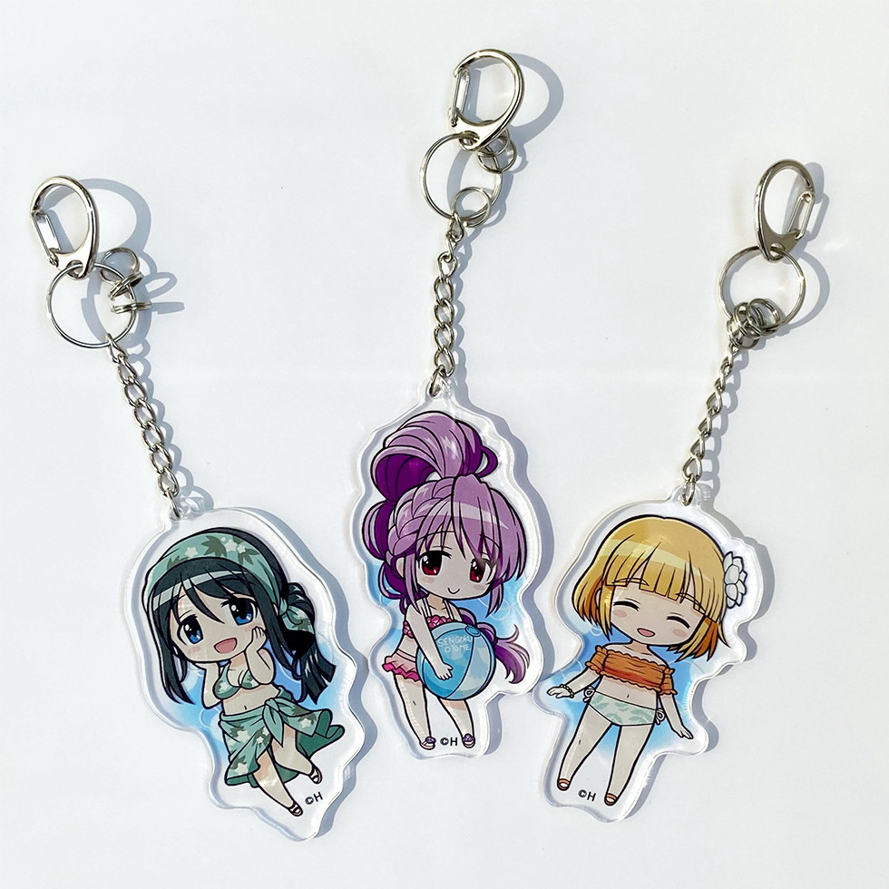 【9月中旬頃発送】《受注生産》戦国乙女 かぎっ娘キーホルダー水着Ver.【ヨシモト】※2026年7月26日までの商品画像2