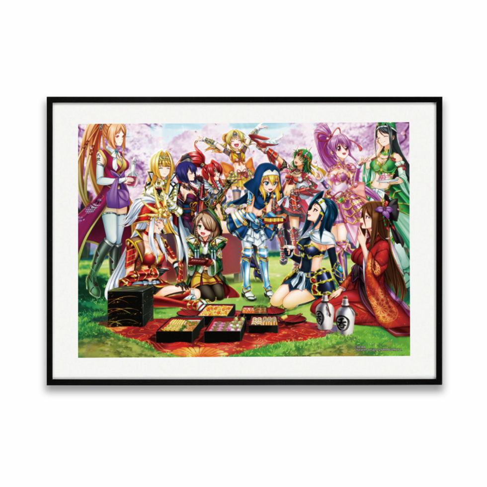 【10月中旬頃発送】《受注生産》戦国乙女 アートフレーム【L戦国乙女4/お花見】※2026年7月26日までの商品画像1