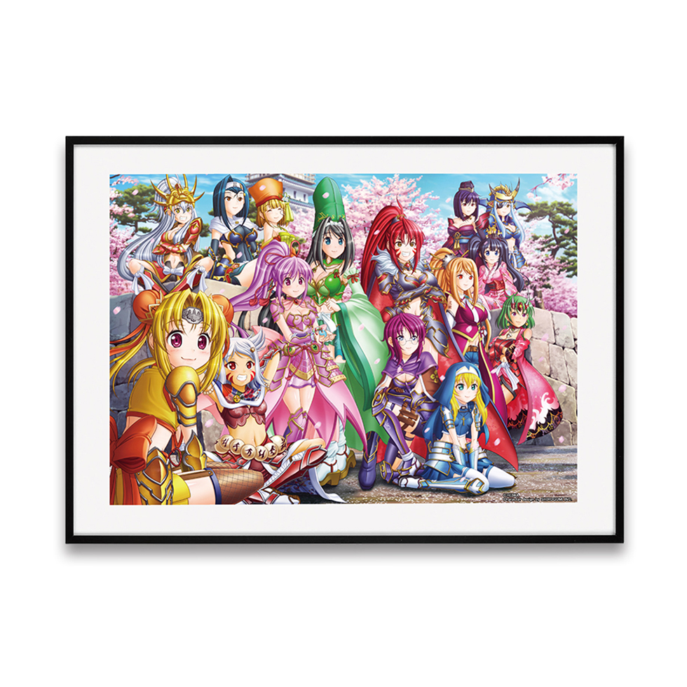 【10月中旬頃発送】《受注生産》戦国乙女 アートフレーム【P戦国乙女7/集合イラスト】※2026年7月26日までの商品画像1