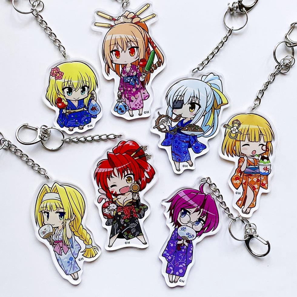 【12月中旬頃発送】《受注生産》戦国乙女 かぎっ娘キーホルダー夏祭りVer.【ドウセツ】※2026年10月25日までの商品画像2