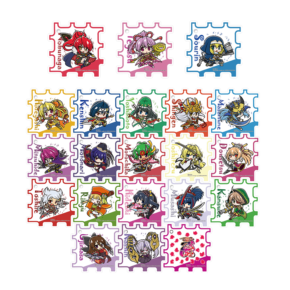 【10月下旬頃発送】《受注生産》戦国乙女 アクリルキューブキーホルダー【コンプリートセット】※2025年9月21日まで