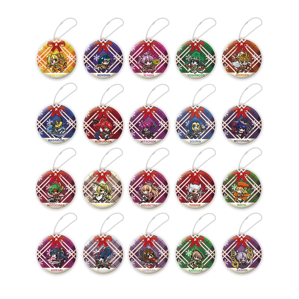 【12月中旬～下旬頃発送】《受注生産》戦国乙女 オーナメント風クッションキーホルダー【コンプリートセット】※2025年11月24日まで