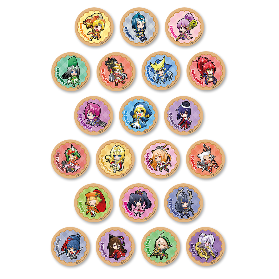 【3月中旬～下旬頃発送】《受注生産》戦国乙女 ラバーコースター【コンプリートセット】※2026年1月7日まで