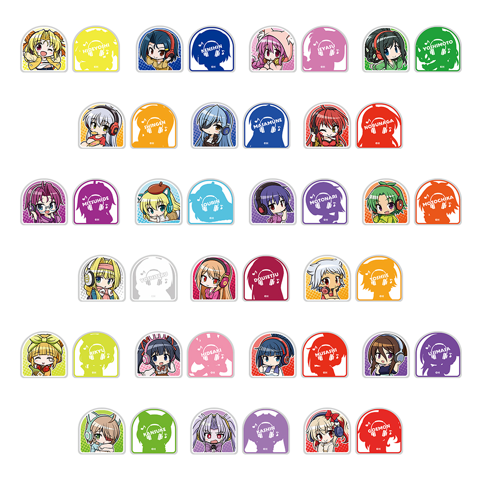 【11月中旬頃発送】《受注生産》戦国乙女 アクリルクリップ【コンプリートセット】※2026年9月23日まで