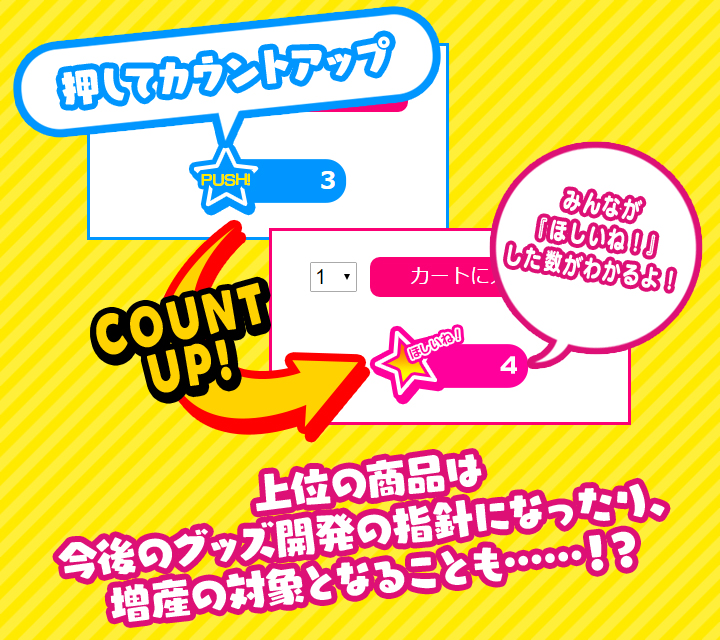 『ほしいね！』ボタン